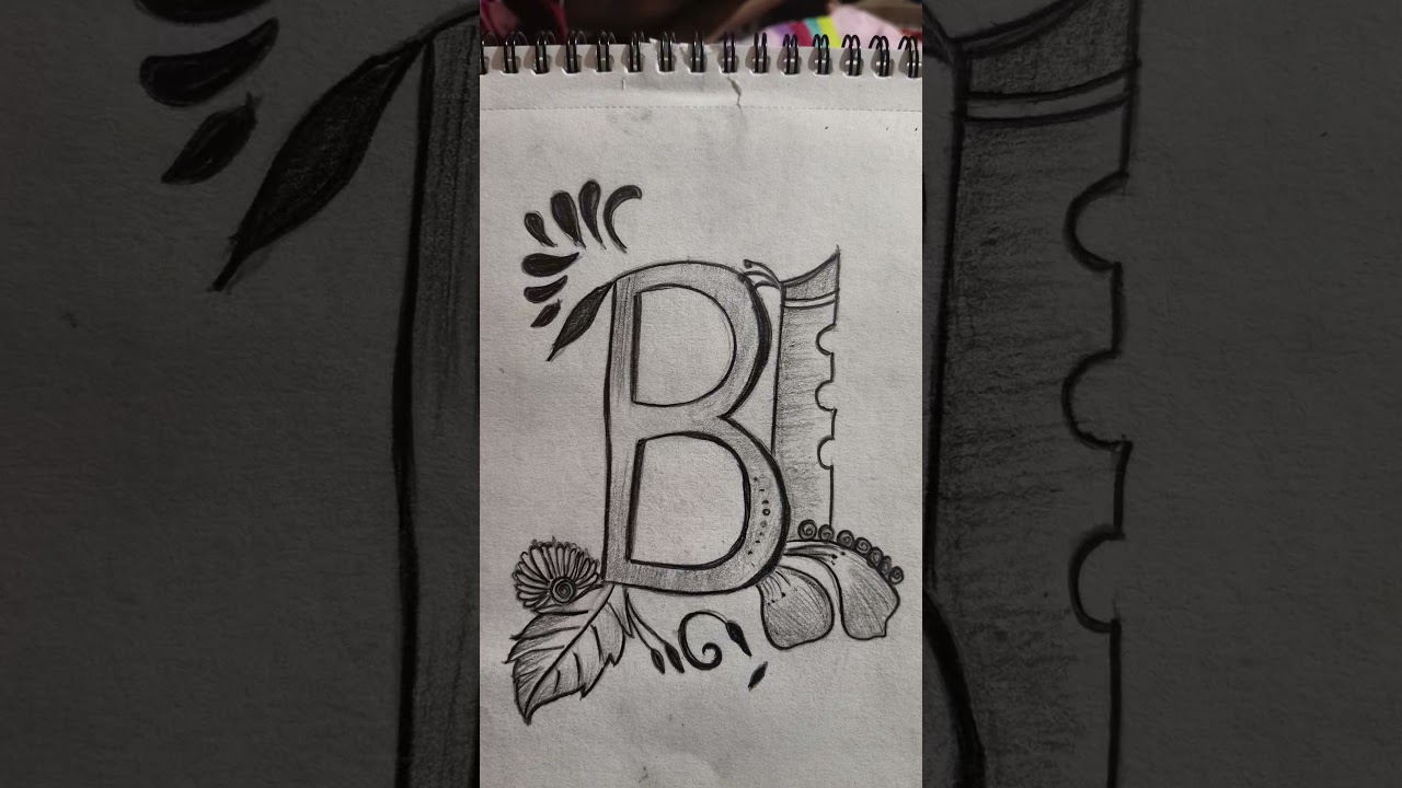 B letter designed 