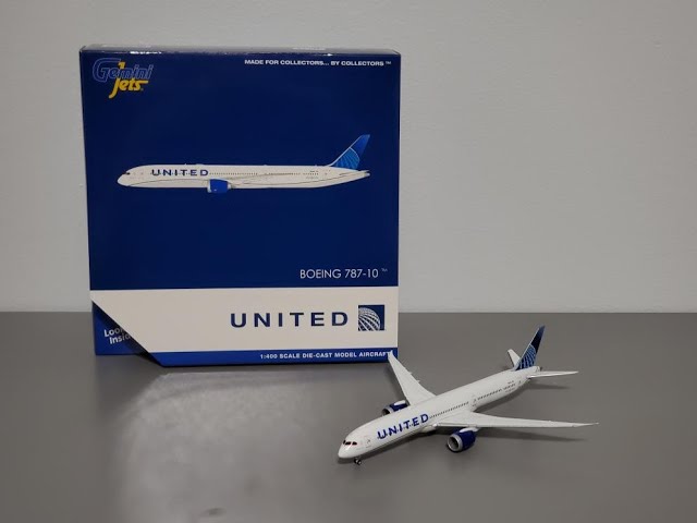 Gemini Jets 1:400 United Airlines (new livery) Boeing 787-10 Dreamliner  [N12010] Unboxing and Review