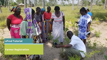 Farmer Registration in the Field_eProd Tutorial