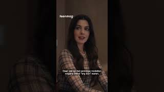 Anna Hathaway Komt Met Eisen