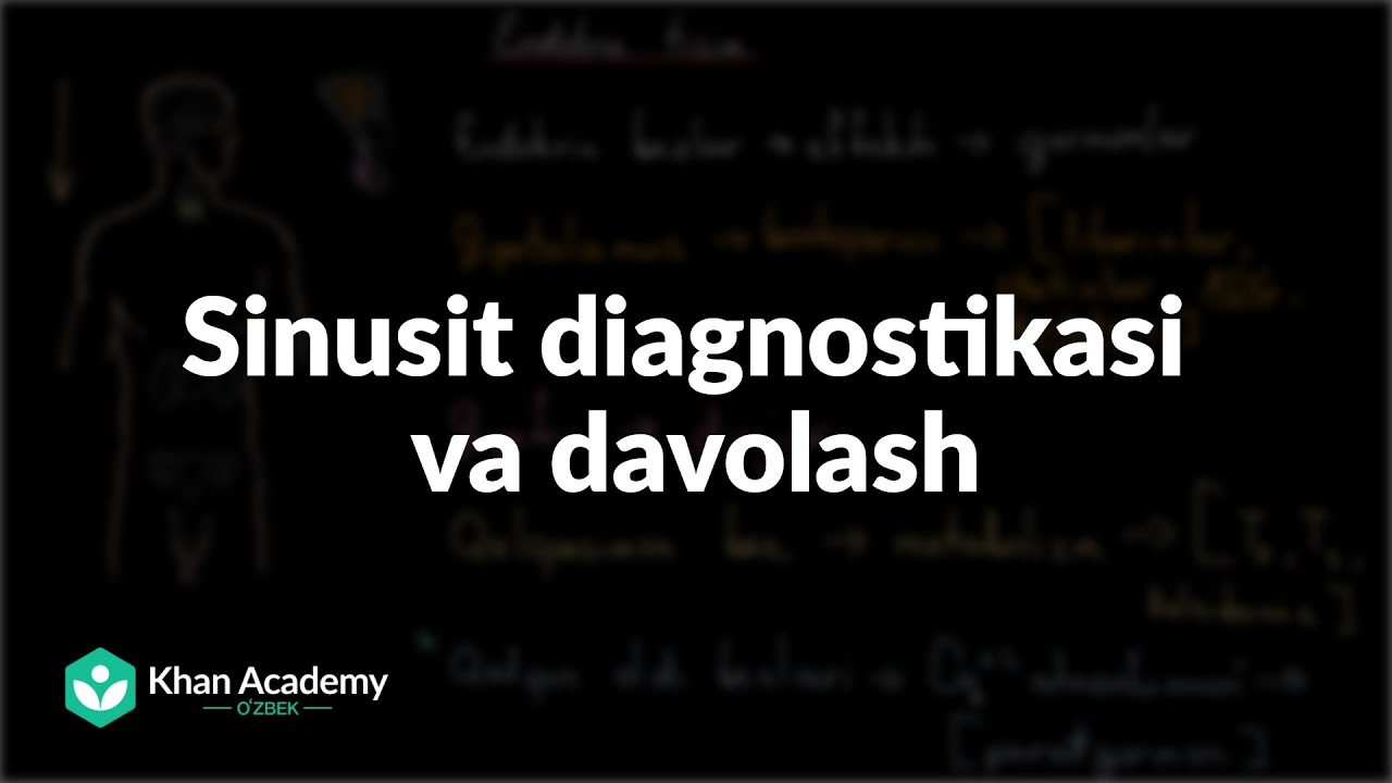 Sinusit diagnostikasi va davolash | Tibbiyot