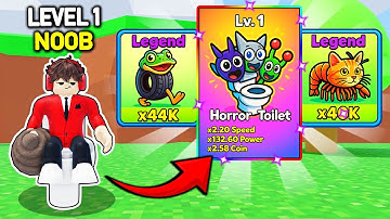 Starting Over as NOOB with BRAINROT PET in Fart Race 2 ! (Roblox)