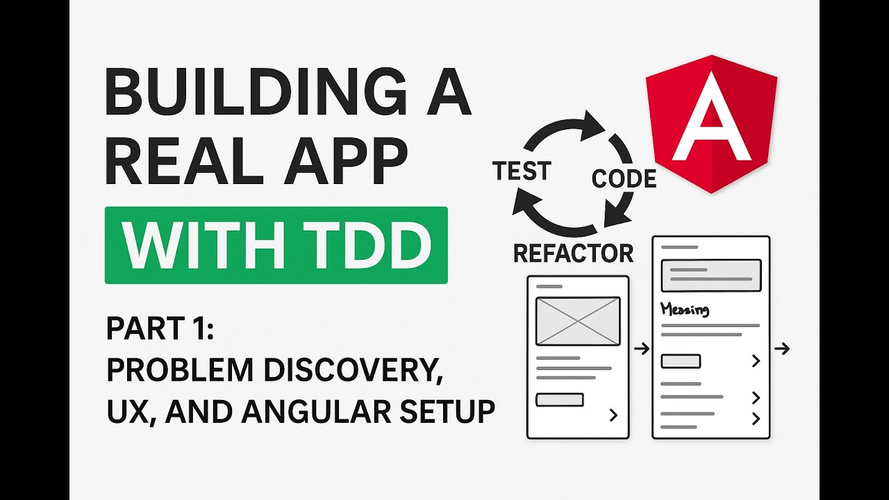 Building a Real App with TDD – Part 1: Problem Discovery, UX, and Angular Setup
