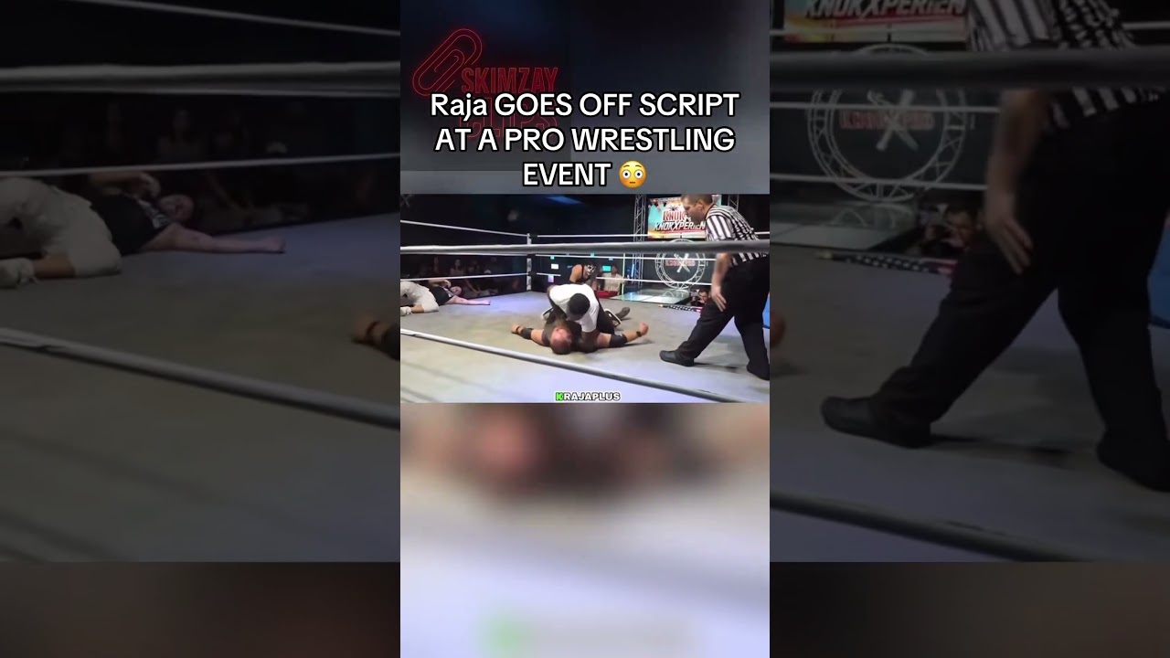 Raja GOES OFF SCRIPT AT A PRO WRESTLING EVENT 🫢 