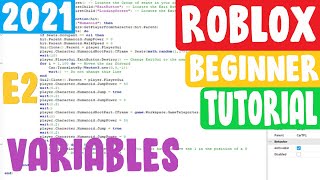 Roblox Studio Beginner Tutorial | Variables | E2