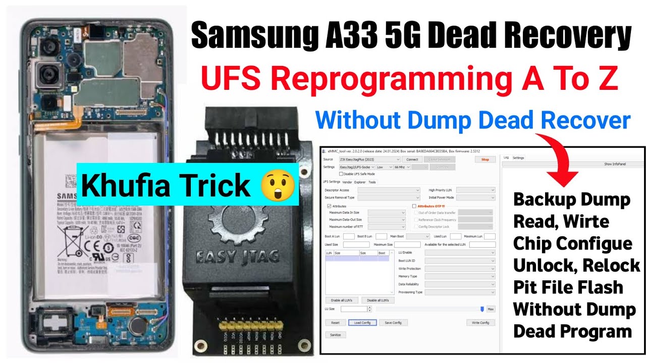 Samsung A336E 5G Ufs Reprogramming |Dc Reading Stock 0.135 Ram Line Missing