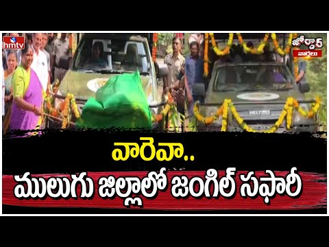 వారెవా.. ములుగు జిల్లాలో జంగిల్ సఫారీ | Jordar Varthalu | hmtv