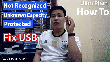 Sửa USB hỏng không hiện dung lượng  không format được