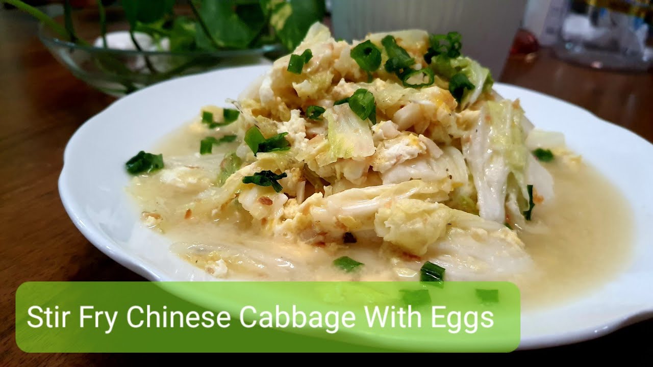 Stir Fry Chinese Cabbage With Eggs | @DAPUR 2020