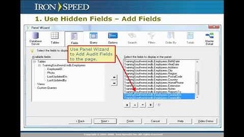 Audit Trail - Iron Speed Designer V6.1