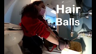Clogged Drain #109 Hair Salon Drain