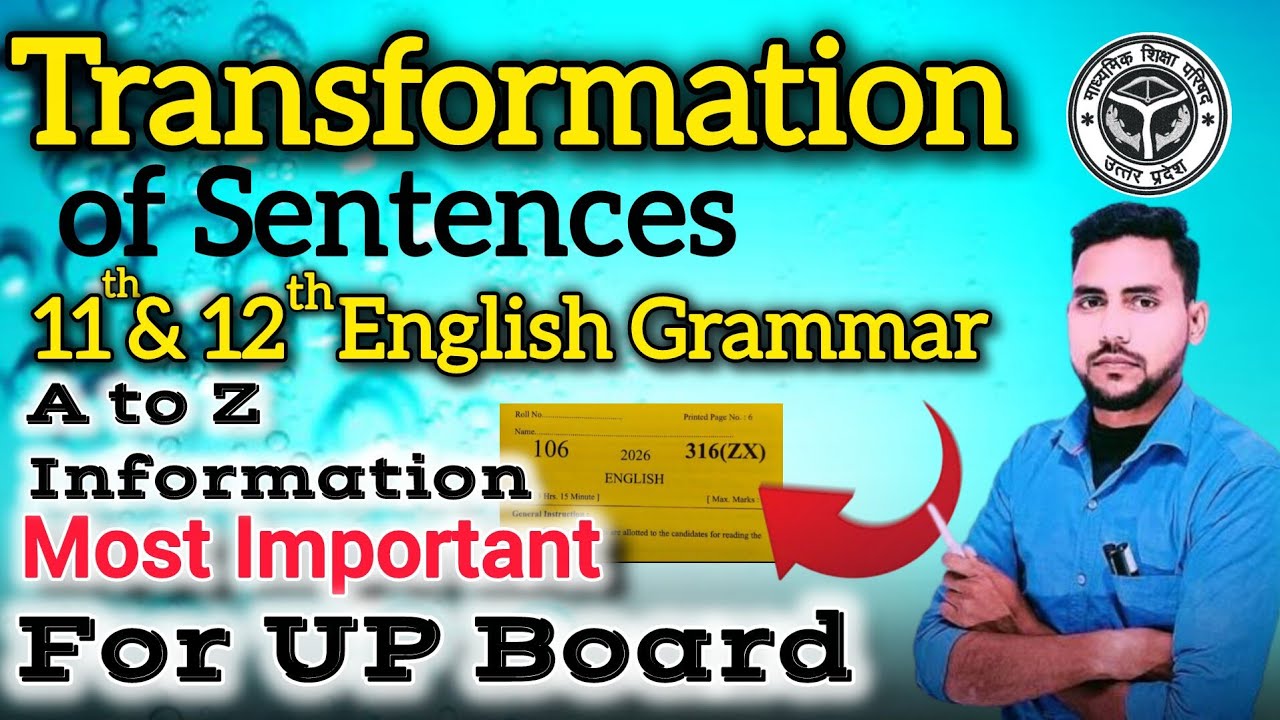Transformation of Sentences| 