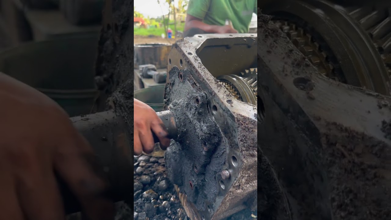 Dismantle transmission burn pilot bearing’@ local mechanic.6