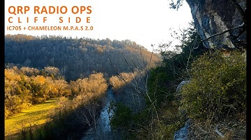 Operating QRP radio on a cliff side | IC705  + Chameleon MPAS 2.0