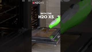 How to Remove Oven Grease With H2O X5 Steam Cleaner #CleaningHacks #OvenCleaning #kitchencleaning