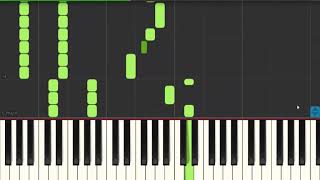 The World's Number One Oden Store  - One Piece - Piano Tutorial | SYNTHESIA