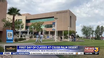 First day of classes at CSUSB Palm Desert