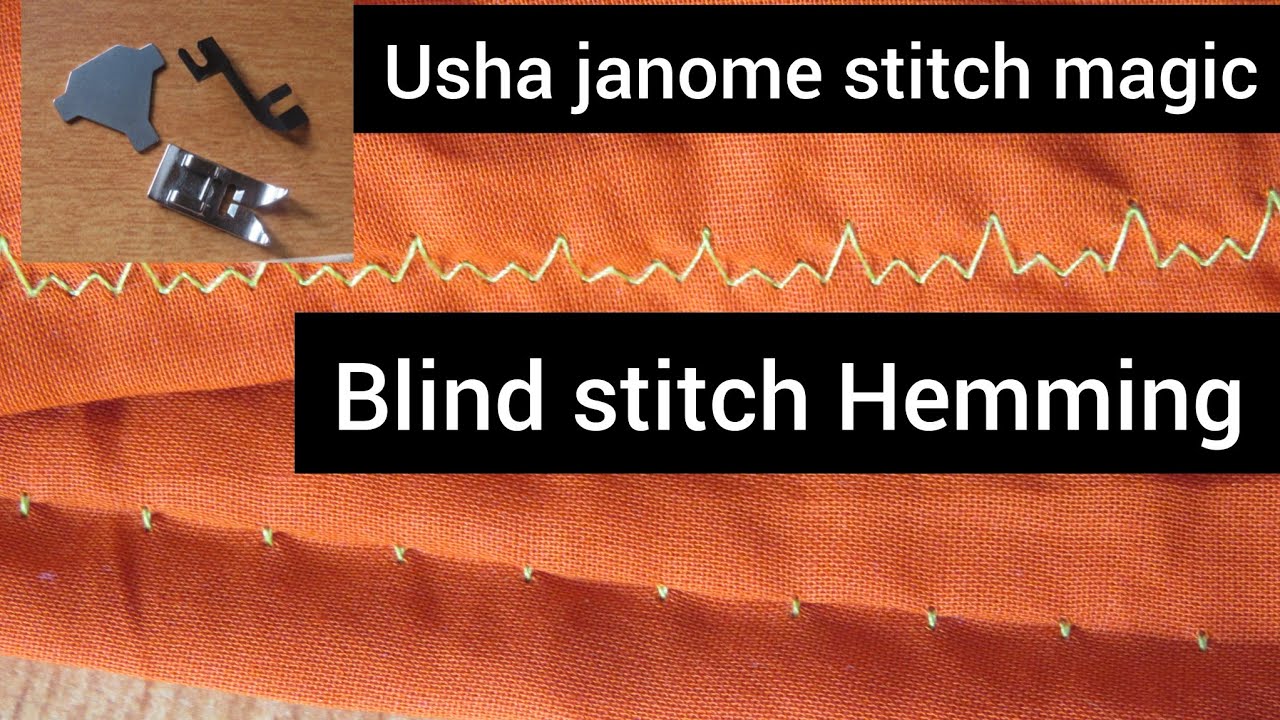 Blind stitch Hemming usha janome stitch magic sewing machine @arstylecorner.1282