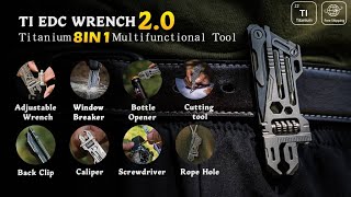 TI EDC WRENCH 2.0｜チタン製8-in-1マルチツールの究極進化 - Modern g