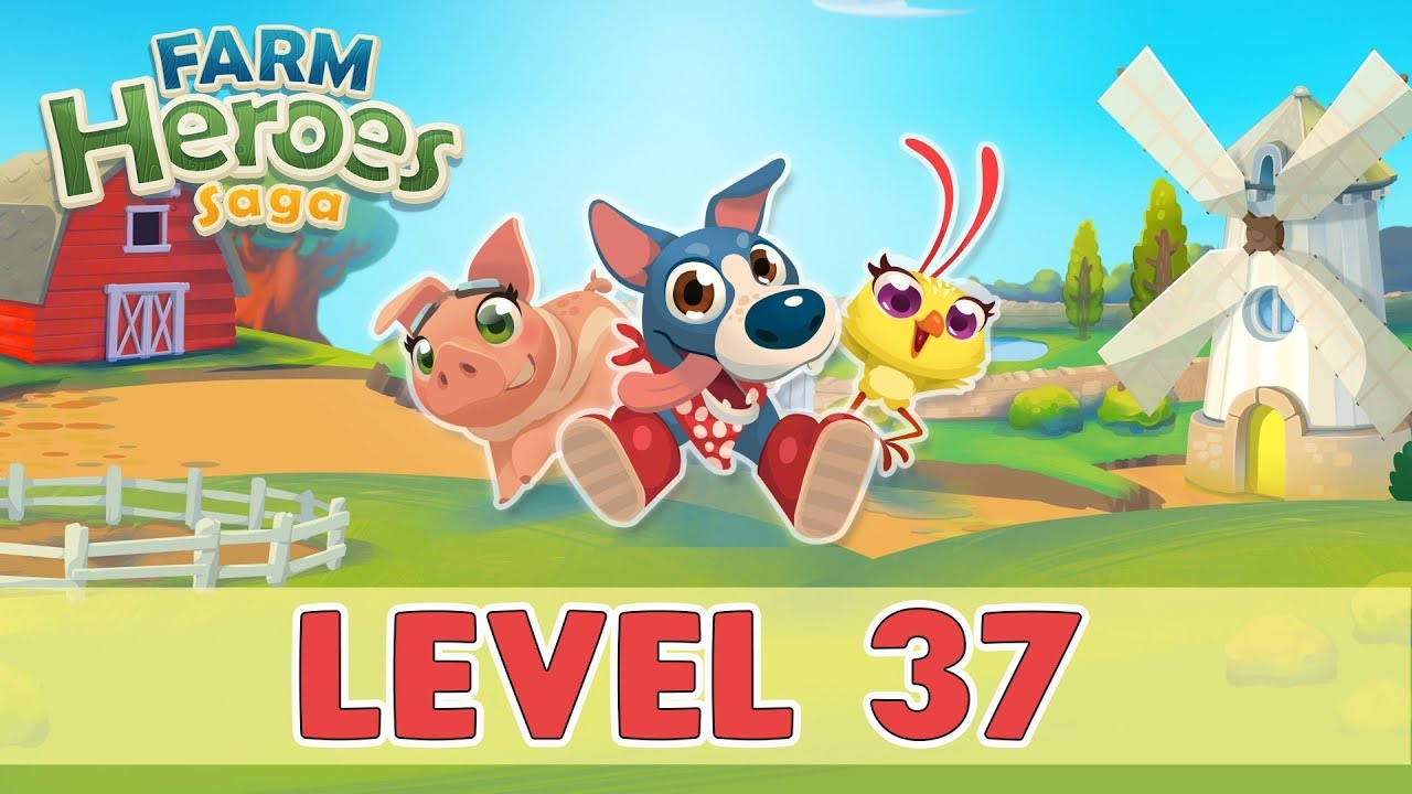 Farm Heroes Saga Level 37 | (No Boosters) NEW!