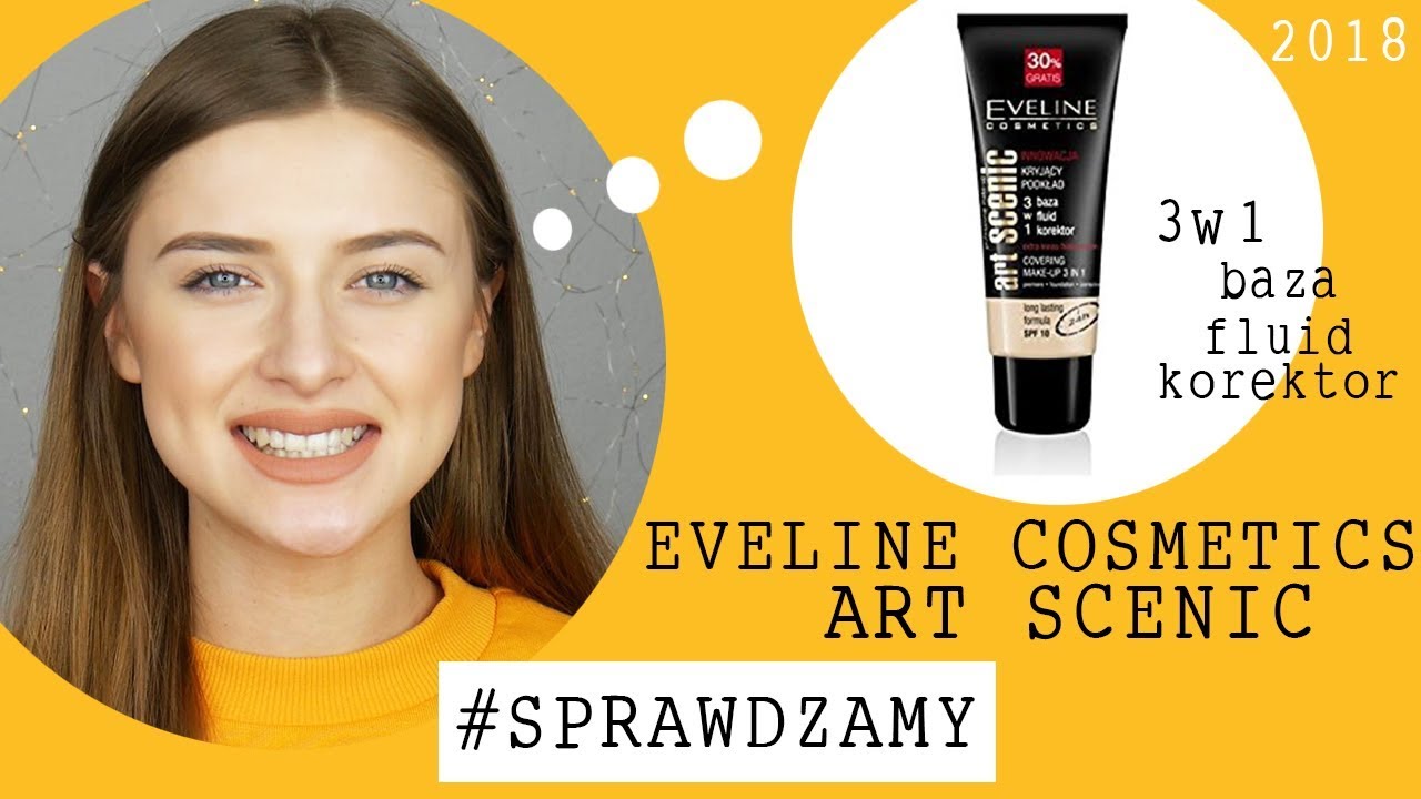 😍 Podkład EVELINE COSMETICS ART SCENIC 3w1 Sprawdzamy YouTube
