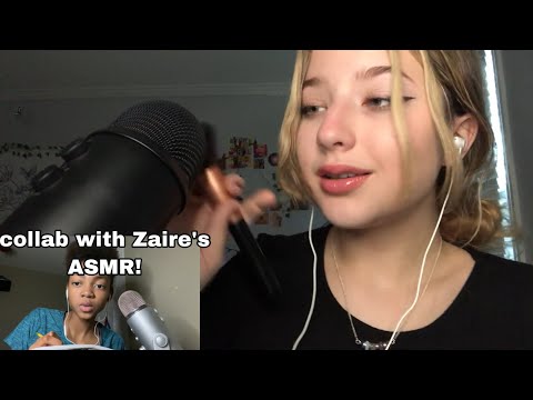 ASMR// Classic Trigger Words and Mic Brushing! (collab!!)