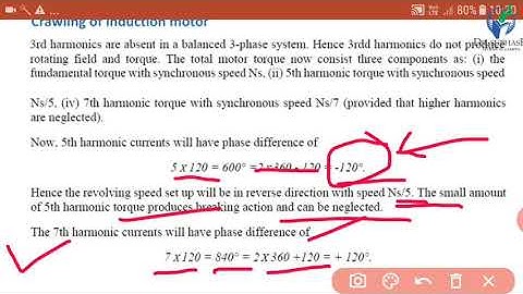 Crawling || Cogging || Induction Motor