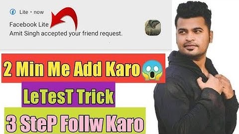 How to Add FB King 👑 Amit Singh | Amit Singh Ko Kaise Add KaRe | easy Tricks 😱 OnlY 3 STep Follw All