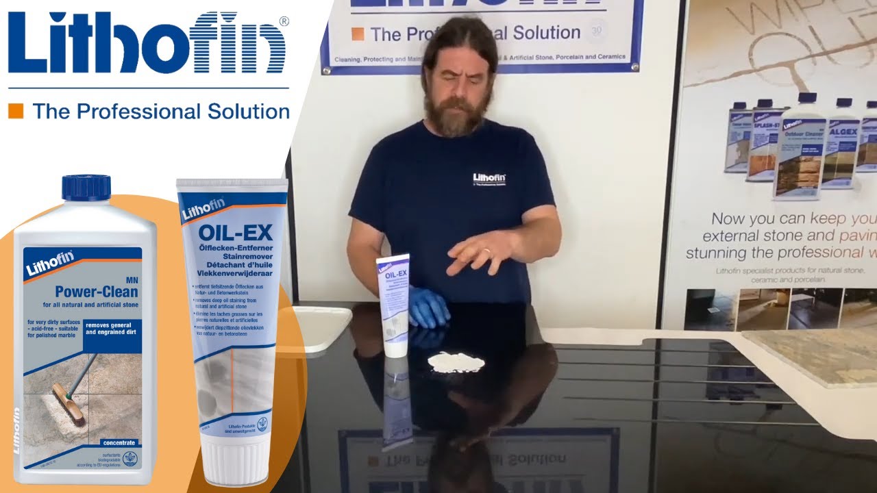 How to Remove a Deep Oil Stain From a Natural Stone Worktop