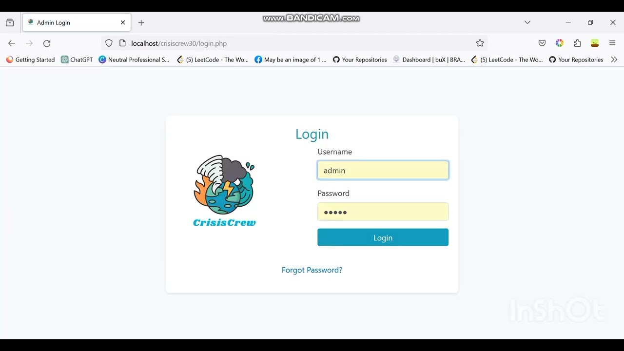 CrisisCrew : Harnessing HTML, CSS, Bootstrap, PHP & MySQL for Disaster Management