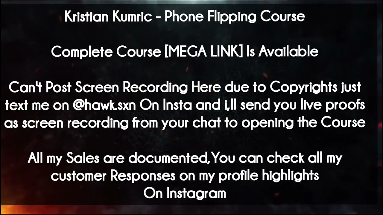Kristian Kumric  course - Phone Flipping Course download
