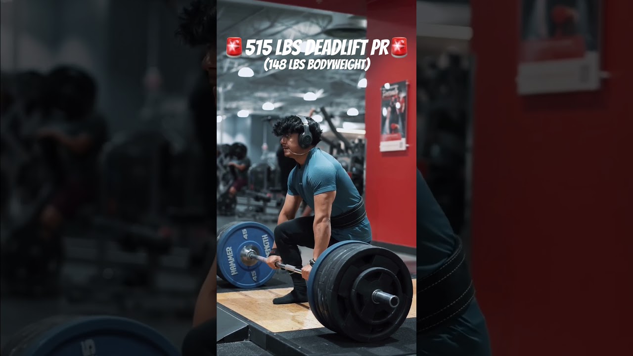 515 lbs deadlift @ 148 lbs BW😮‍💨 