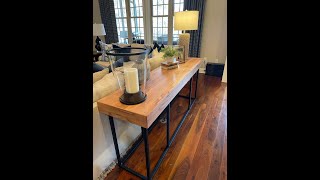 Console Tables - Tabletop Build Approach