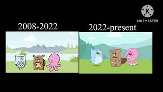 Knowledge Kids Ident What A Gardener 2008-2022 2022-Present Comparison