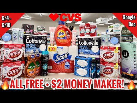 CVS Free & Cheap Couponing Deals & Haul |6/4 – 6/10| $2 Money Maker Haul! | Learn CVS Couponing