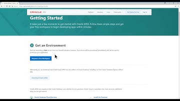 Solicitar Espacio de Trabajo Gratuito APEX 18.1 - [Video 01 - Español]