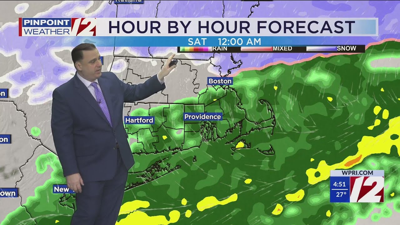 WPRI 12 Weather Forecast for 1/31/25: Rain develops today. - YouTube