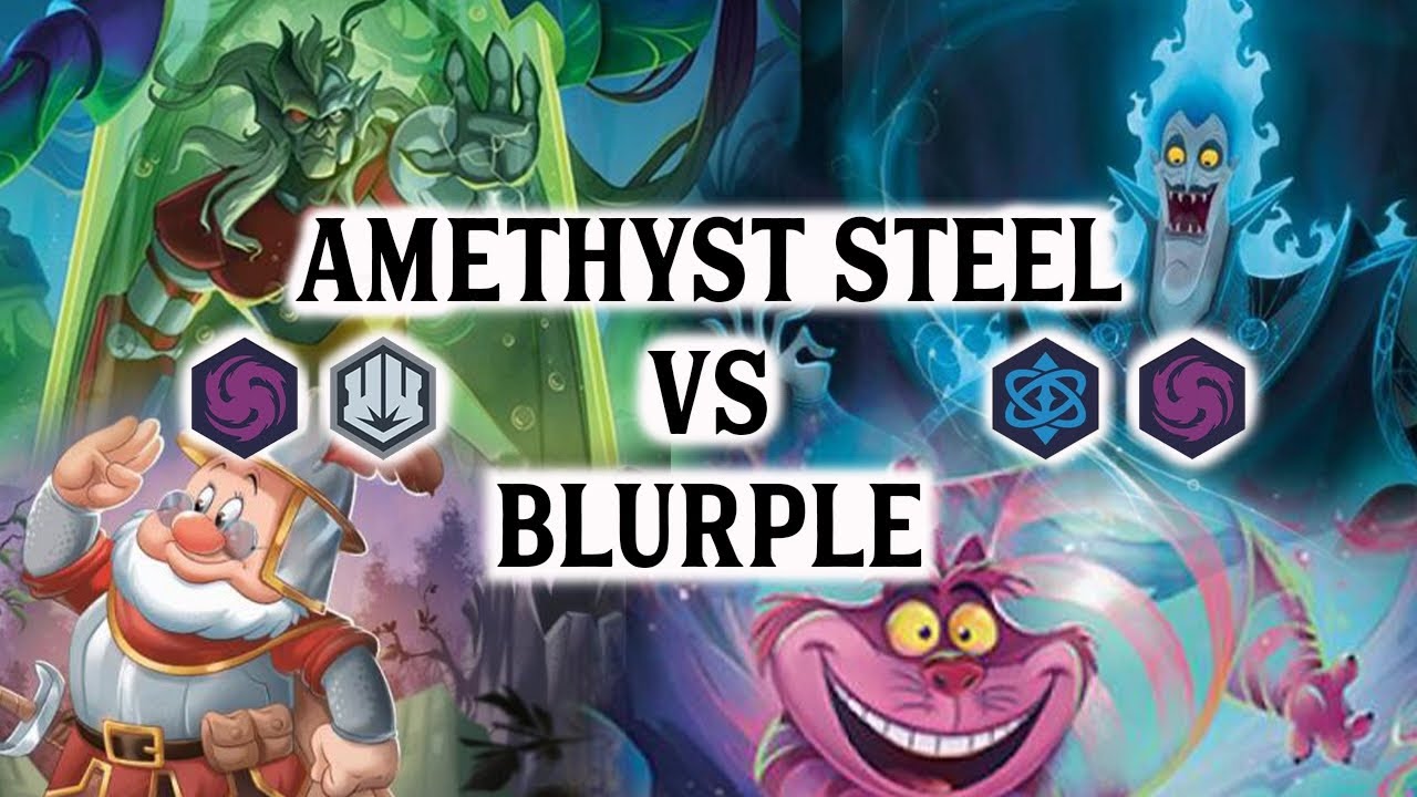 Игра Lorcana LIVE: Аметистовая сталь против Blurple Whispers in the Well