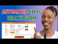 EASILY Make an AUTOMATED Data Entry Form in Excel | Health Metrics Calculator