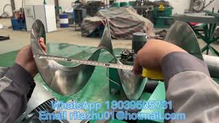 Screw flights, auger flighting, Continuous Auger flight making machine screenshot 4