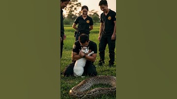 Emotional Rescue Hug After Snake Attack 🐱❤️