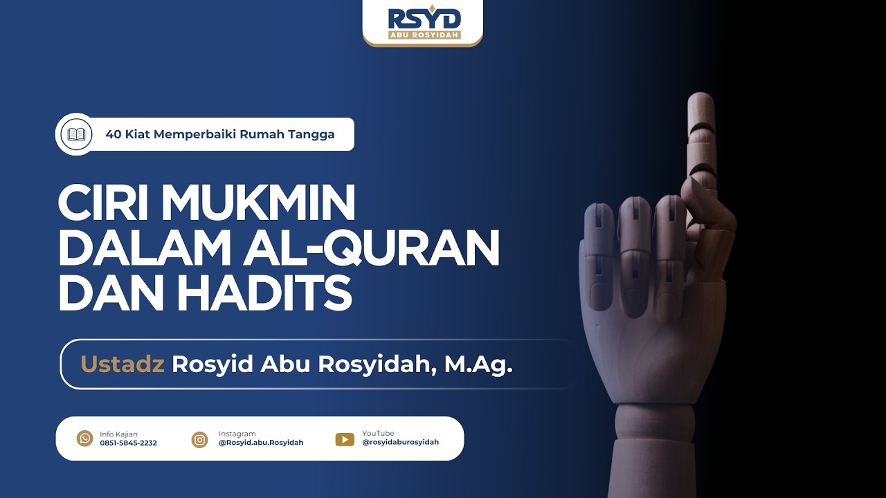 [ LIVE ] CIRI MUKMIN DALAM AL-QURAN DAN HADITS