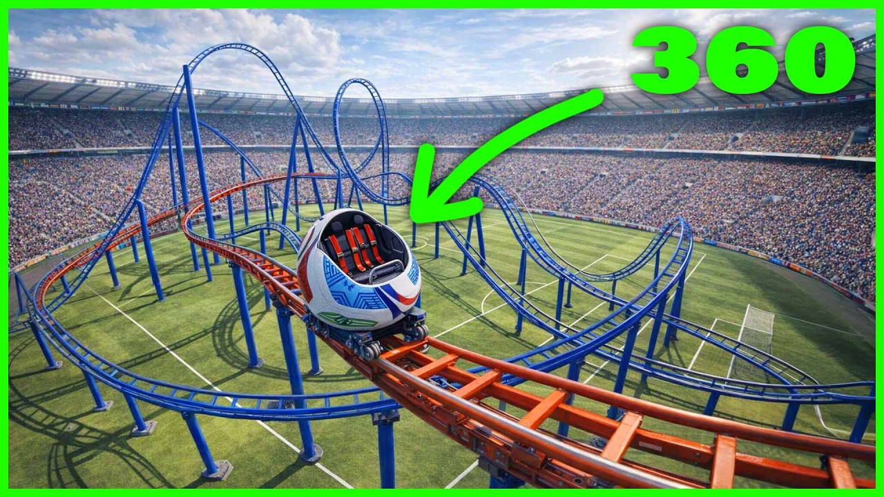FIFA 2026 360° Roller Coaster – You Ride INSIDE the Ball!