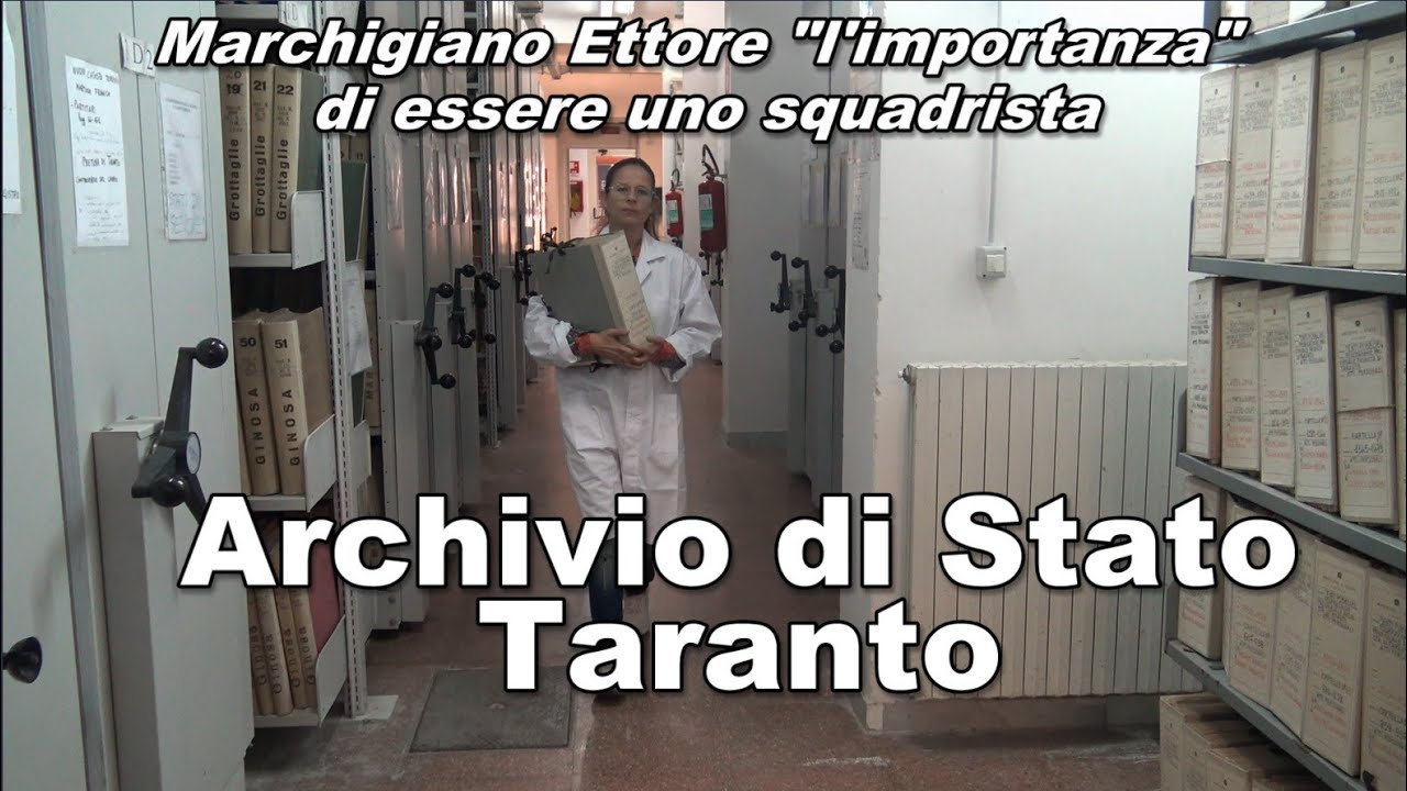 Archivio di Stato Taranto - Marchigiano Ettore "l'importanza" di essere uno squadrista.