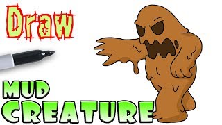 How To Draw The Mud Creature Cuphead