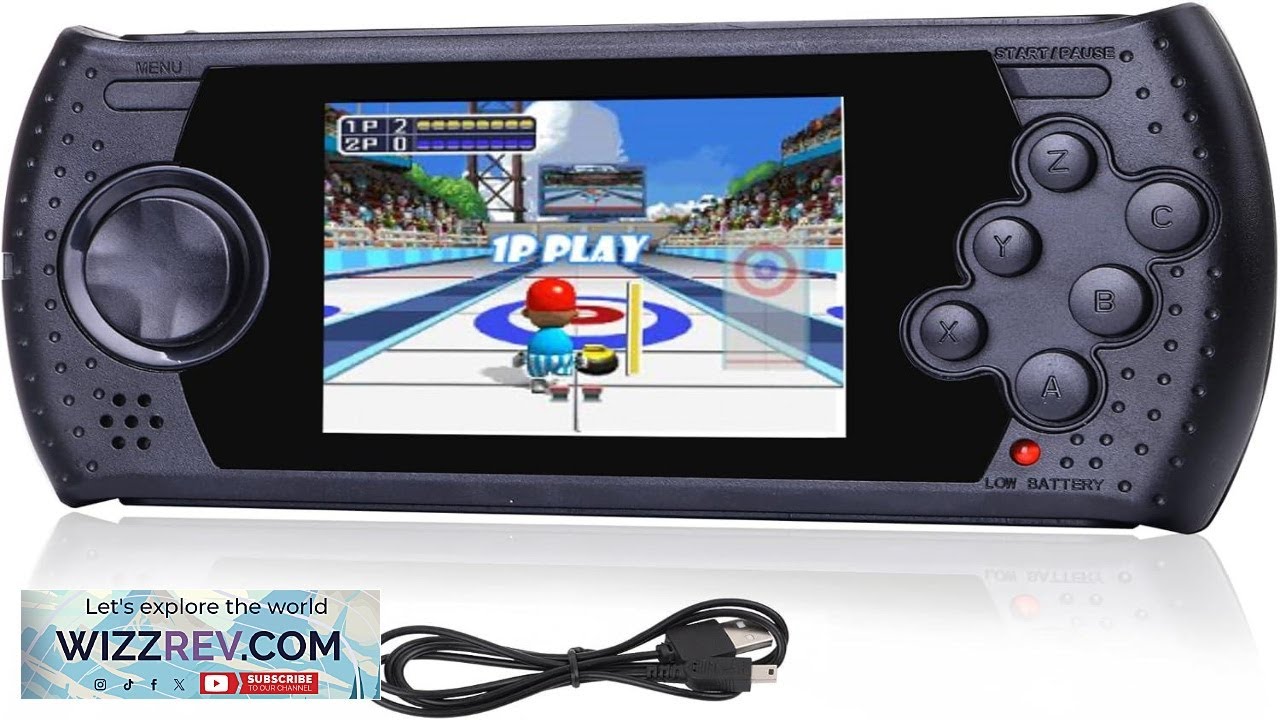 16-битная портативная игра для детей, встроенная в 230-битное HD-видео в классическом ретро-стиле.