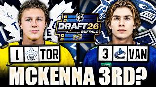 GAVIN MCKENNA TO THE CANUCKS @ 3RD OVERALL? IVAR STENBERG TO THE TORONTO MAPLE LEAFS?