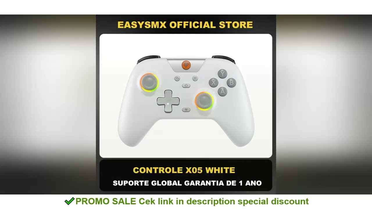 EasySMX X05 Wireless Gamepad Bluetooth Gaming Controller Compatible with PC/Phone/Switch/ Steam Game