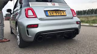 Fiat 500 - Abarth 695 Rivale - Akrapovic Exhaust - Loudly Revving & Accelerating