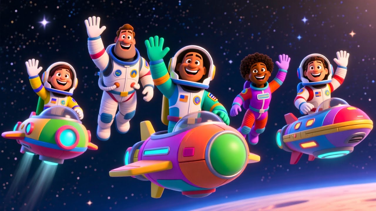 Flying Rocket Numbers Song 🚀 | Fun Baby Songs & Nursery Rhymes for Kids | counting numbers song